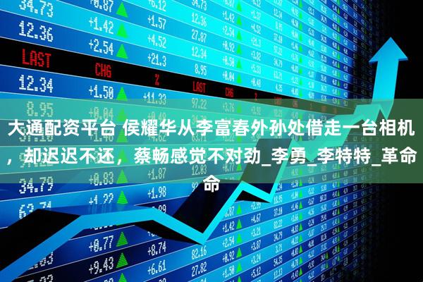 大通配资平台 侯耀华从李富春外孙处借走一台相机，却迟迟不还，蔡畅感觉不对劲_李勇_李特特_革命