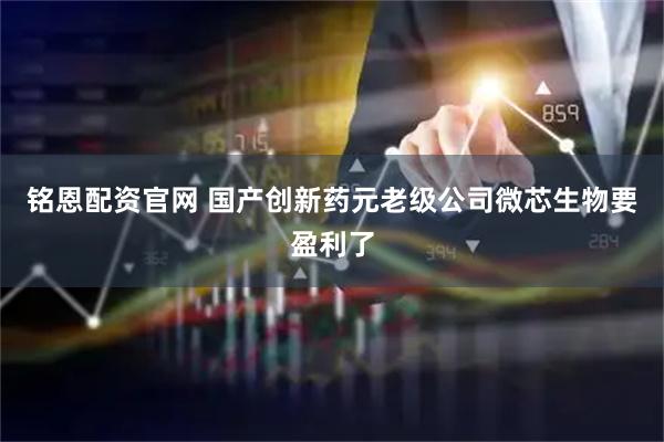铭恩配资官网 国产创新药元老级公司微芯生物要盈利了